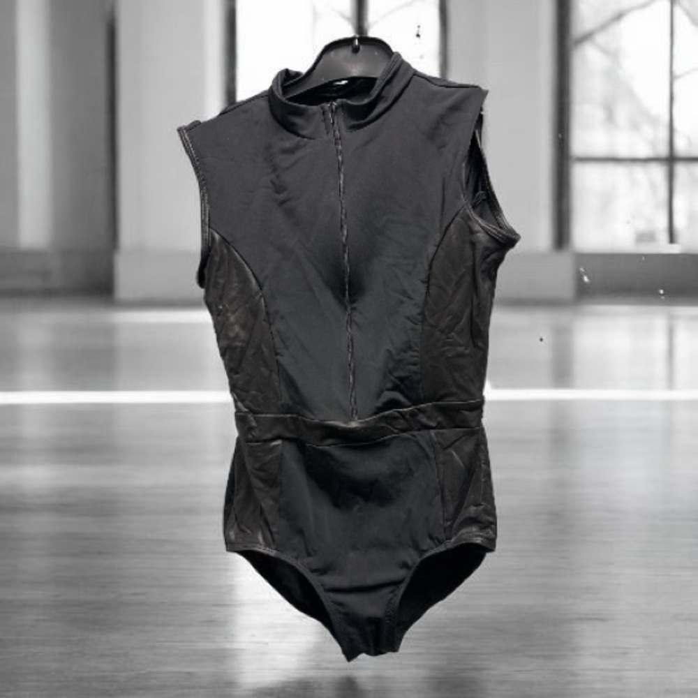 Black Sleeveless Leotard